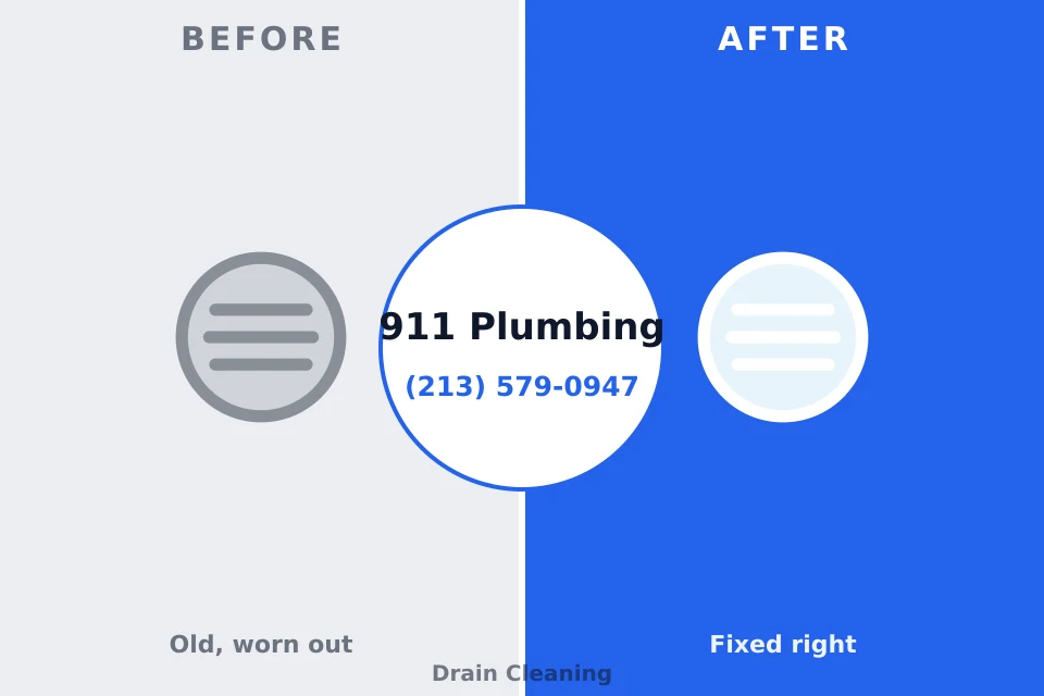 Before and after: plumbing company Norwood, NJ